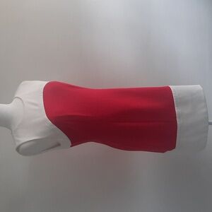 Tommy Hilfiger red and white sleeveless dress size 8